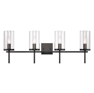Oakland 32.5'' Wide 4-Light Vanity Light - Black
