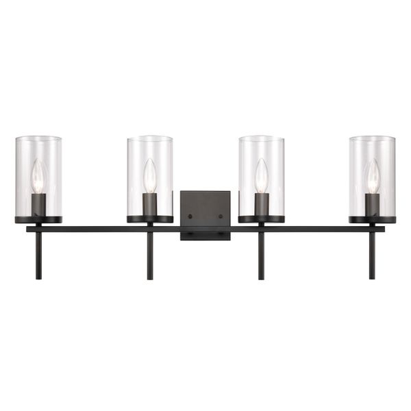 Oakland 32.5'' Wide 4-Light Vanity Light - Black