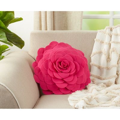 Felt Appliqued Felt Throw Pillow