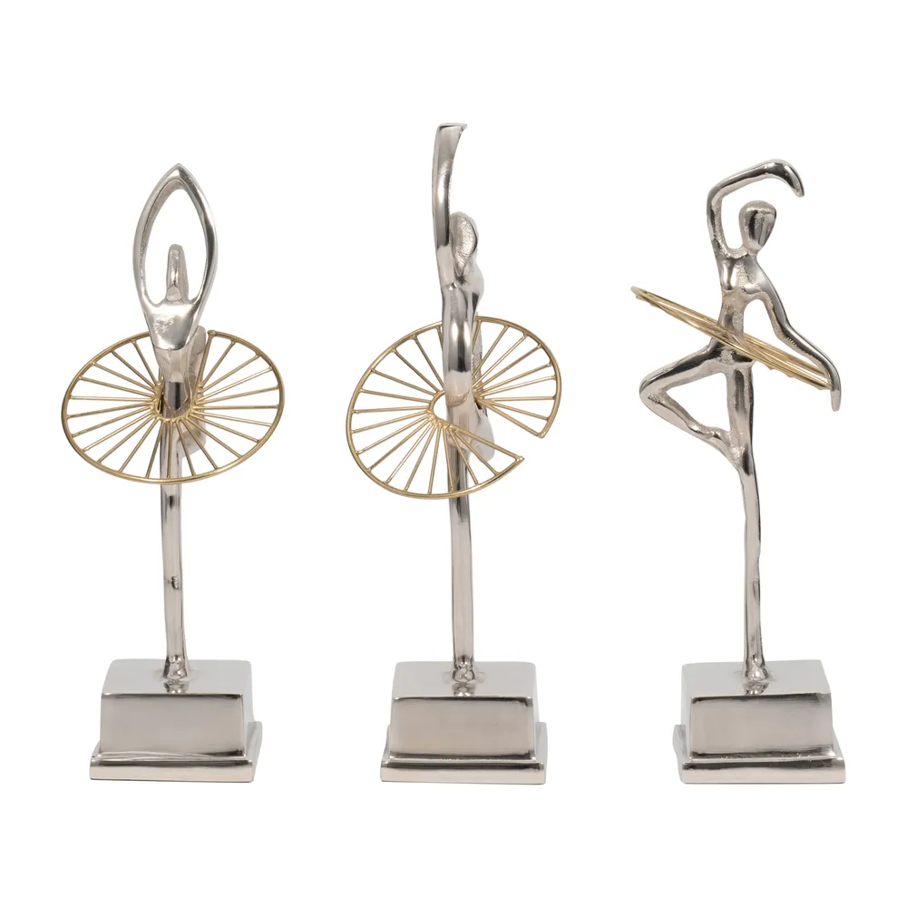 LYNNGROVE SET OF 3 SILVER DECOR 13 (IN)