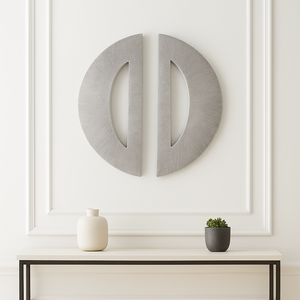 LANEMORE SET OF 2 WHITE WALL SCULPTURES 30 (IN) 2