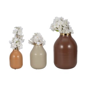 DUFFYHOLM SET OF 3 TAN VASES 12 (IN) 3