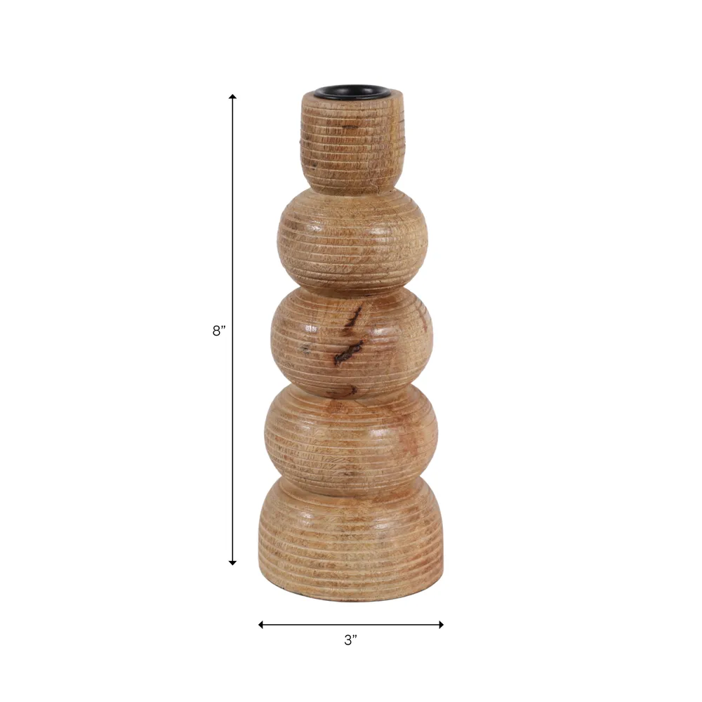 DALEYWIND BROWN CANDLE HOLDER 8 (IN)
