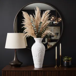 NASHFIELD WHITE VASE 22 (IN) 12