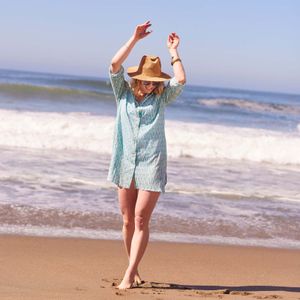 Sardina Ocean Cotton Button Down Beach Tunic 3