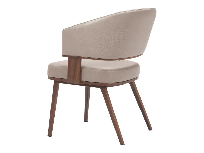 Poise Dining Chair Brown & Walnut 6