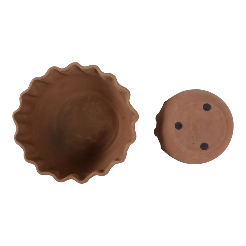 GARFIELDMORE SET OF 2 BROWN PLANTER 7 (IN)