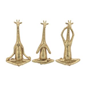 DRAPERWOOD SET OF 3 GOLD DECOR 12 (IN) 3