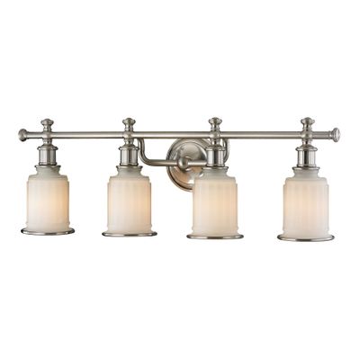 Acadia 30″ Wide 4-Light Vanity Light - Brushed Nickel