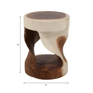 ELWYNWAY BROWN STOOL 18 (IN) 9