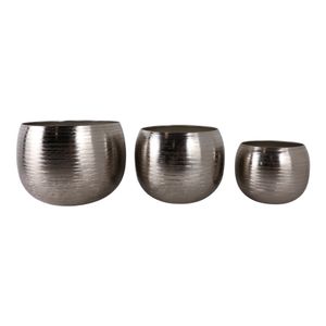 GLOVERTON SET OF 3 SILVER PLANTER 11 (IN) 1