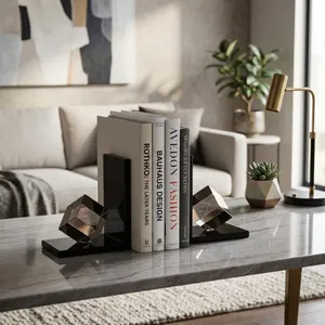 HALSEYGROVE SET OF 2 BLACK BOOKENDS 7 (IN) 6