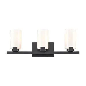 Dressler 22″ Wide 3-Light Vanity Light - Matte Black 1