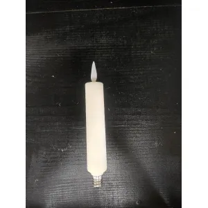Red Electric Moving Flame LED Candle 5.5in 2