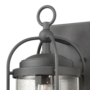 Catalonia 13.5'' High 1-Light Outdoor Sconce - Distressed Zinc 6