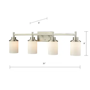 Belmar 31'' Wide 4-Light Vanity Light - Brushed Nickel 2