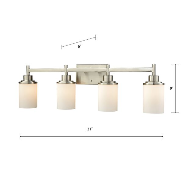 Belmar 31'' Wide 4-Light Vanity Light - Brushed Nickel