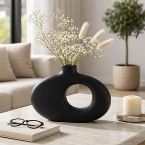 GRIFFINMOOR BLACK VASE 10 (IN) 12