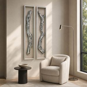 BRIGHTONVALE SET OF 2 IVORY WALL SCULPTURES 70 (IN) 10