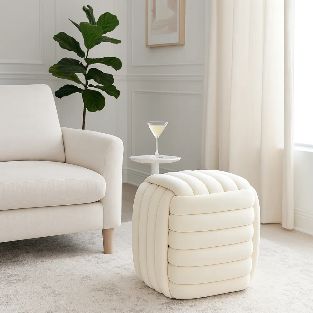 COLEOAK IVORY STOOL 19 (IN)