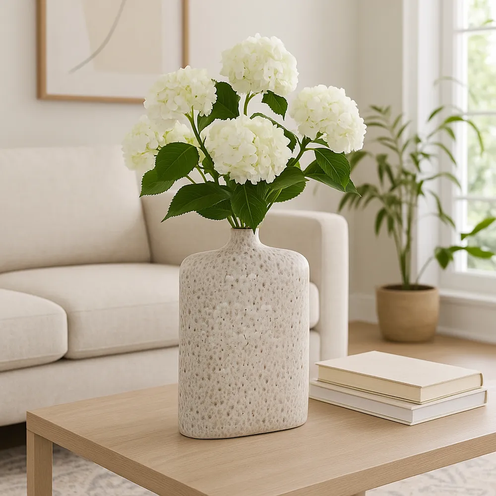 KEATONMILL WHITE VASE 17 (IN)