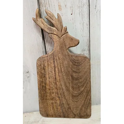 Reindeer Chopping Board 16.5x8.5in