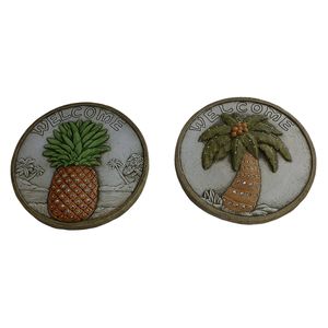 9-3/4" WELCOME STEPPING STONE 2-ASST 1
