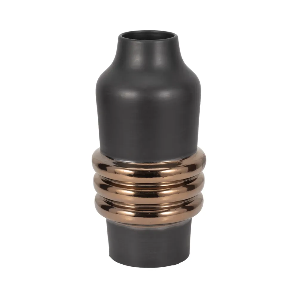 HARKENBROOK BLACK VASE 15 (IN)