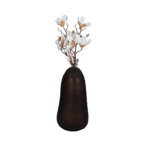 OWENWELL BROWN GLASS VASE 17 (IN) 3