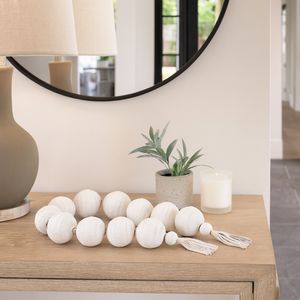 GARSONRUN WHITE BEAD 3 (IN) 2