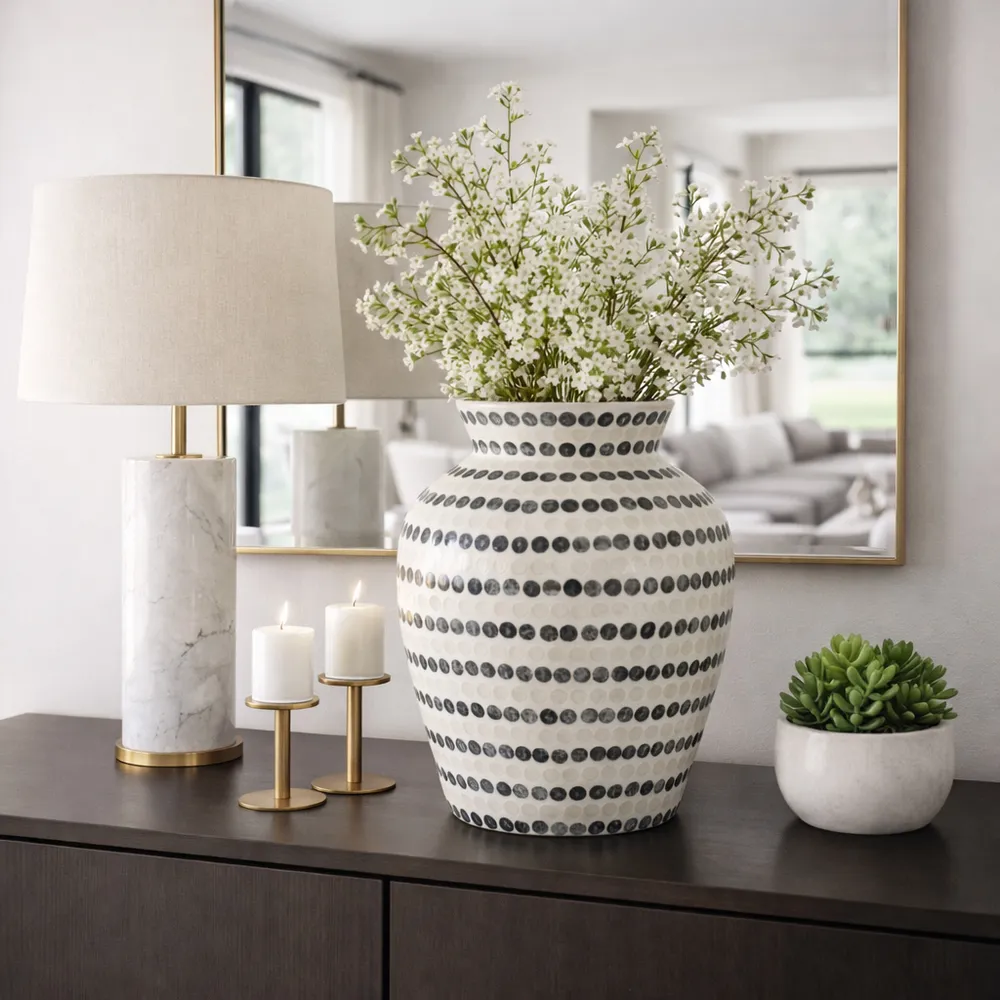 HACKETTBURN BLUE VASE 16 (IN)