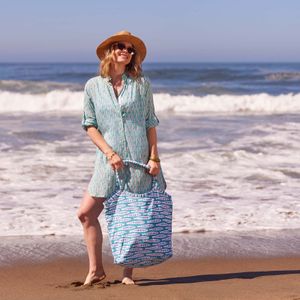 Sardina Ocean Cotton Button Down Beach Tunic 5