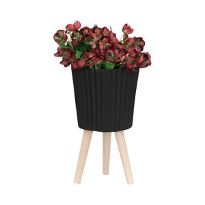 GLASTONCREST SET OF 2 BLACK PLANTER 21 (IN) 4