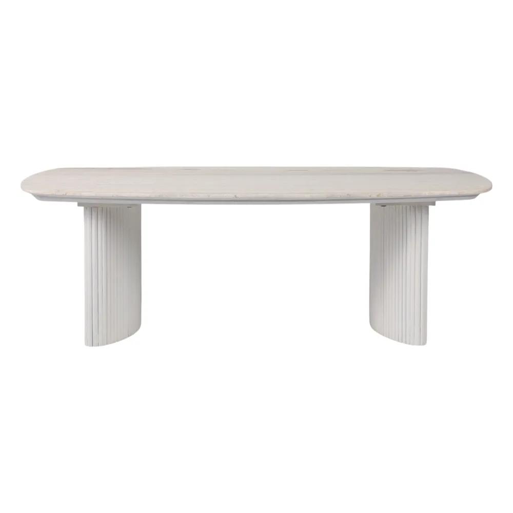 BERGENWELL IVORY COFFEE TABLE 17 (IN)