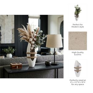 LUKETON WHITE VASE 18 (IN) 11