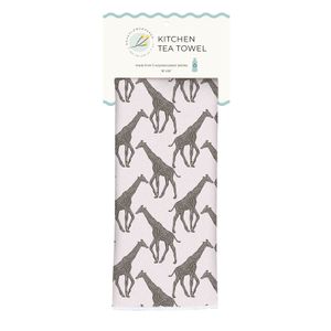 Giraffe Tan Eco Kitchen Tea Towel 5