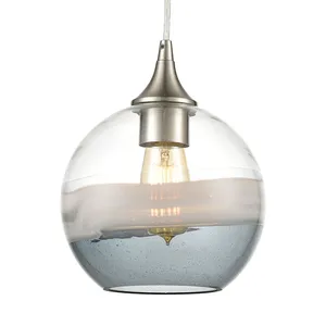 Sutter Creek 8″ Wide 1-Light Mini Pendant - Satin Nickel 4