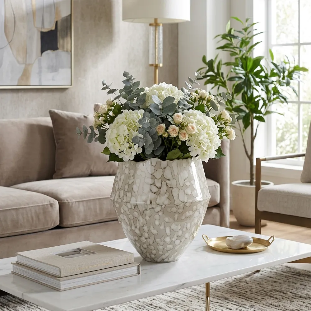 HANSONMILL GRAY VASE 17 (IN)