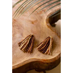 Mango Wood Beaded Earrings 5