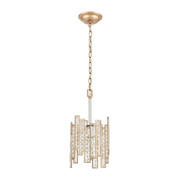 Equilibrium 8'' Wide 1-Light Mini Pendant - Matte Gold
