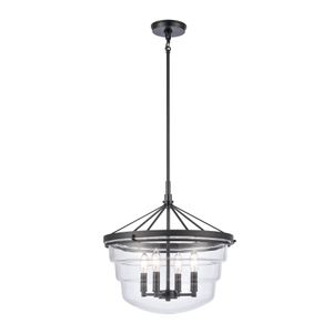 Boyer 18'' Wide 4-Light Pendant - Matte Black 1