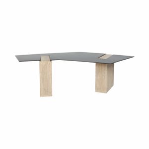 67" LAVANA TRAVERTINE COFFEE TABLE 5