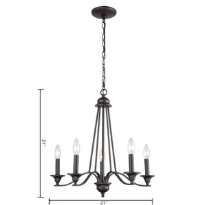 Farmington 21'' Wide 5-Light Chandelier - Oil Rubbed Bronze 2