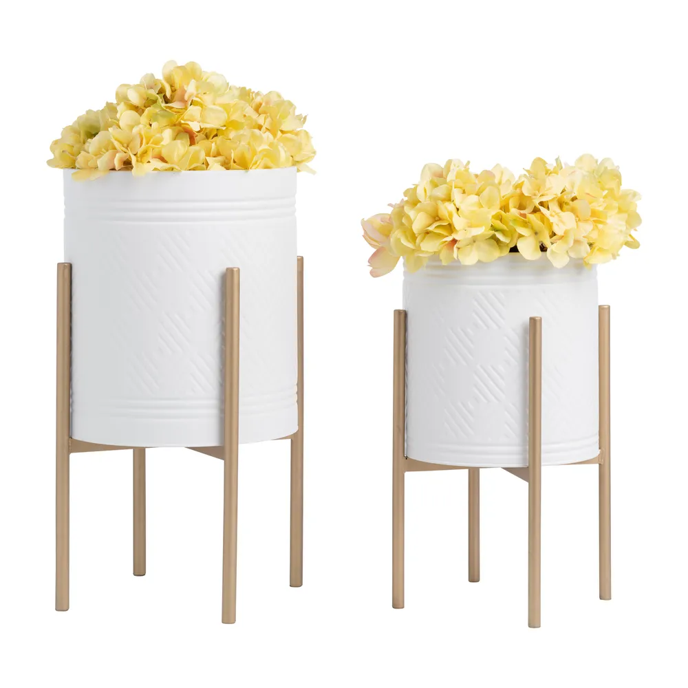 HAYFORDTON SET OF 2 WHITE PLANTER 23 (IN)