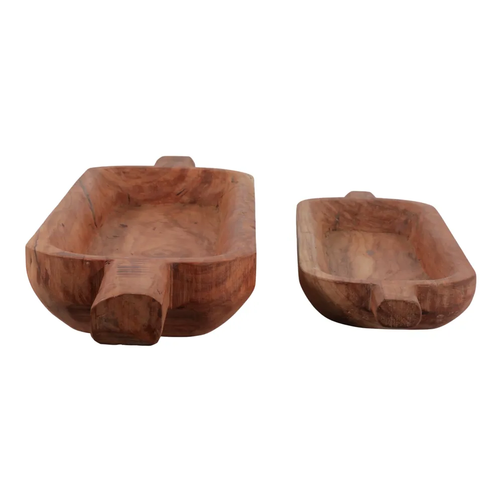 GRAHAMDALE SET OF 2 BROWN BOWLS 4 (IN)