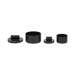 ELROYSIDE SET OF 2 BLACK BOXES 6 (IN) 3