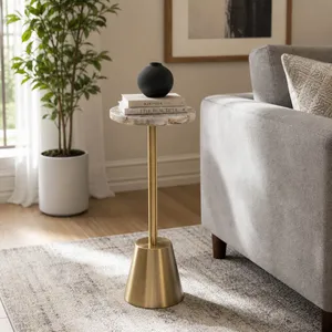 FENTONFORD GOLD ACCENT TABLE 25 (IN) 2
