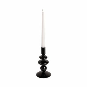 ELLENLAND BLACK CANDLE HOLDER 7 (IN) 3