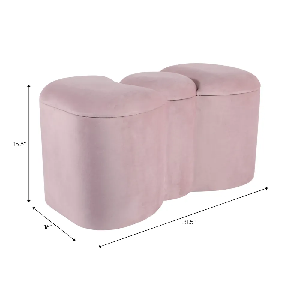 STONEGROVE PINK BENCH 17 (IN)