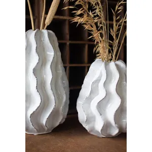 Small Ceramic Ruffle Vase 2